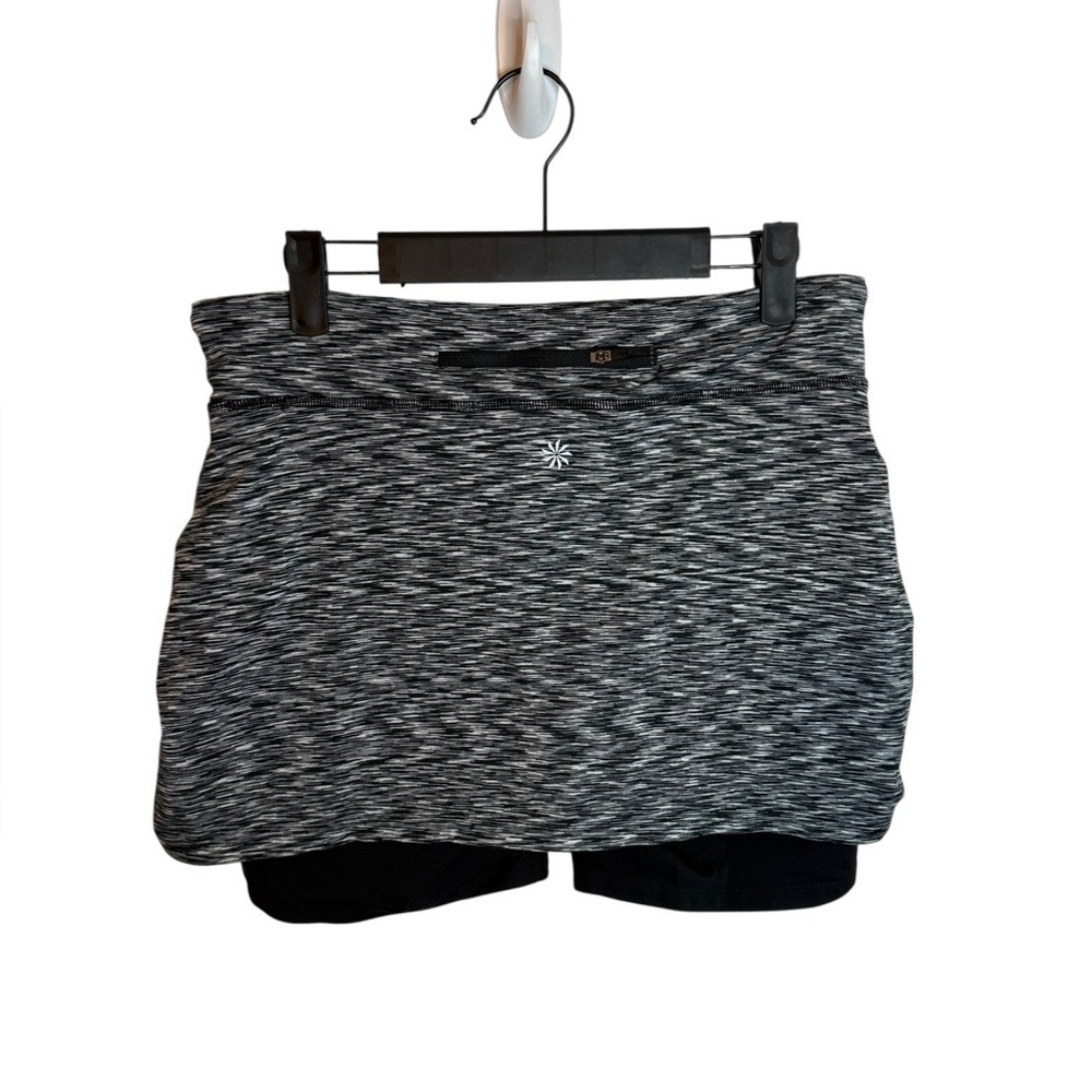 Athleta Gray Space Dye 2 in 1 Contender Skort - Picture 2 of 5
